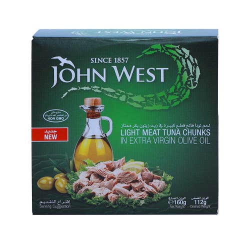 John West Light Meat Tuna Chunks 160g - Available at Alosra Online Supermarket