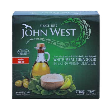 John West White Meat Tuna Solid 160g - Available at Alosra Online Supermarket