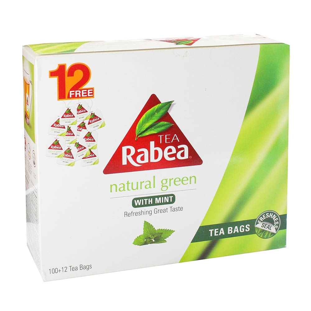 Rabea Green Tea With Mint Bags 112s - Available at Alosra Online Supermarket