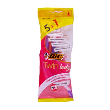 Bic Twin Lady Razor [5+1 Free] - Available at Alosra Online Supermarket