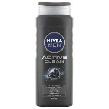 Nivea Men Active Clean Shower Gel 500ml - Available at Alosra Online Supermarket