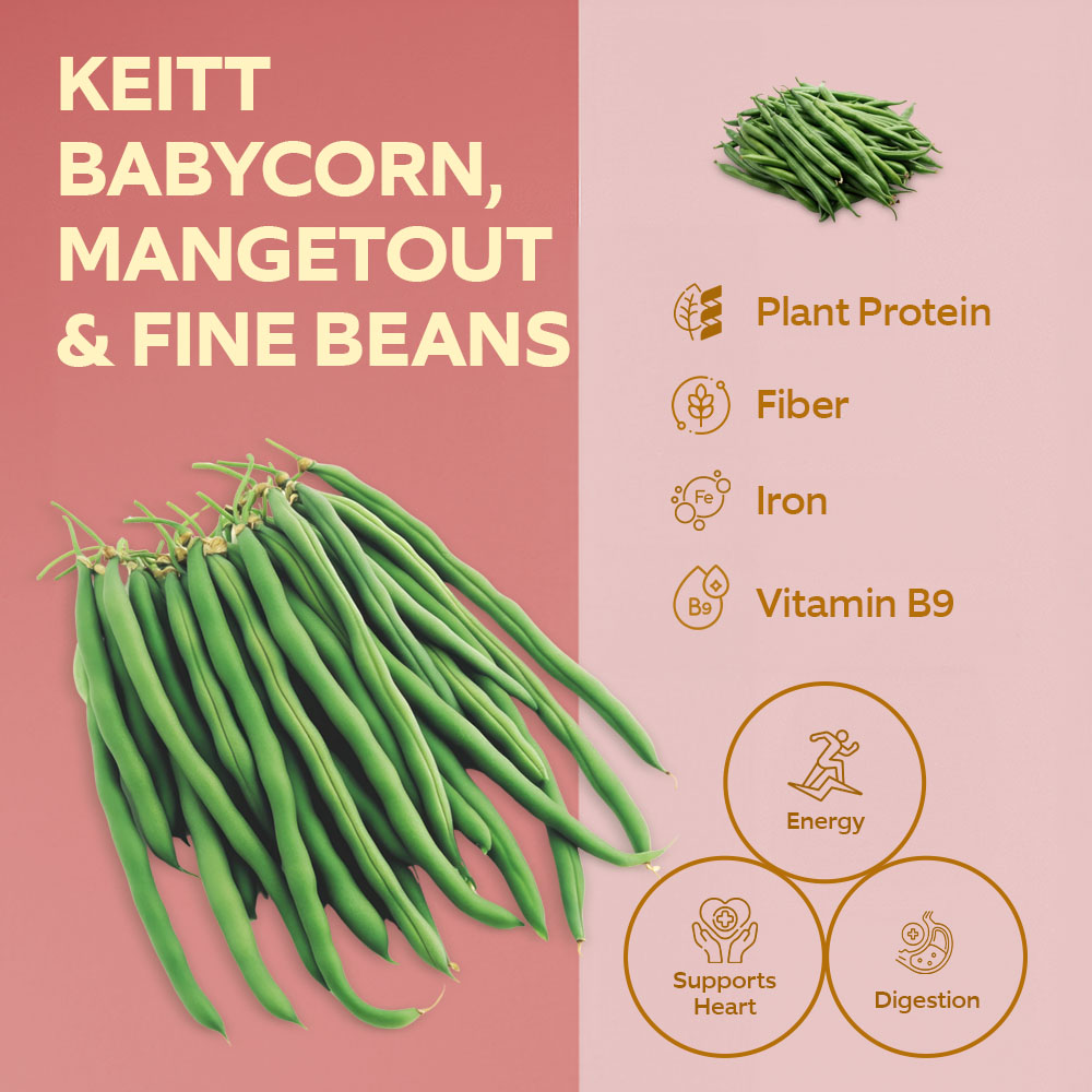 Babycorn, Mangetout And Fine Beans Kenya 200g lifestyle image