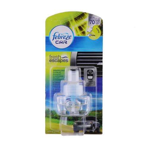 Febreze Car Refill Sparkling Citrus 7ml [6 Pack] - Available at Alosra Online Supermarket