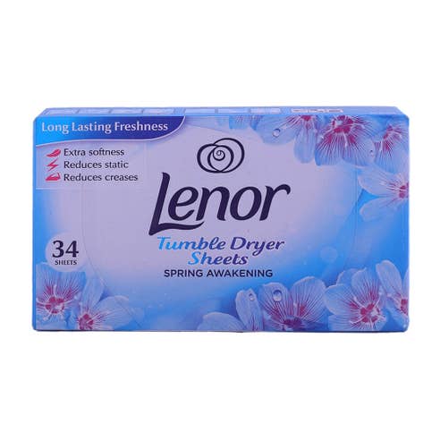 Lenor Tumble Dryer Spring Awakening Sheets 34's - Available at Alosra Online Supermarket