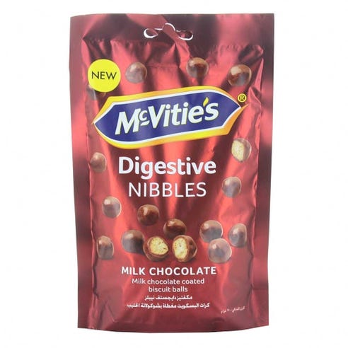McVitie's Digestive Nibbles Milk Chocolate 120g - Available at Alosra Online Supermarket