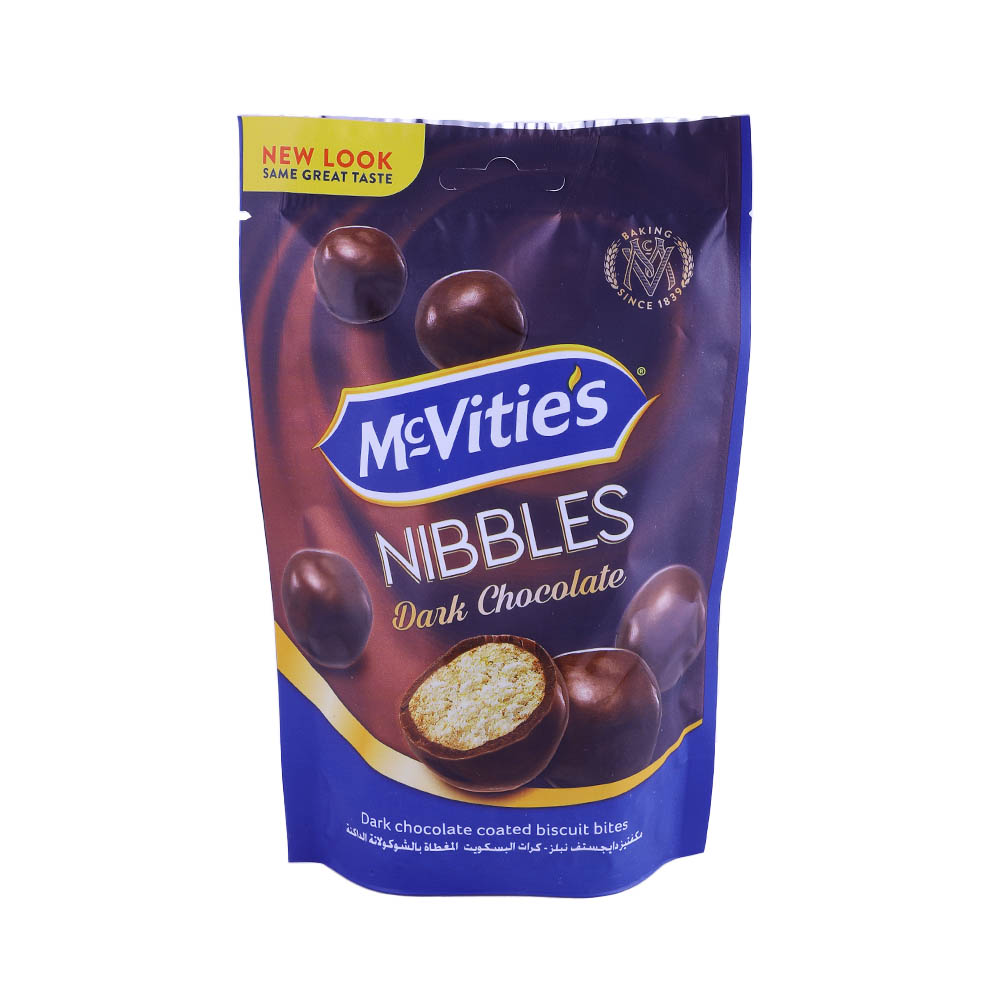 McVitie's Digestive Nibbles Dark Chocolate 120g - Available at Alosra Online Supermarket