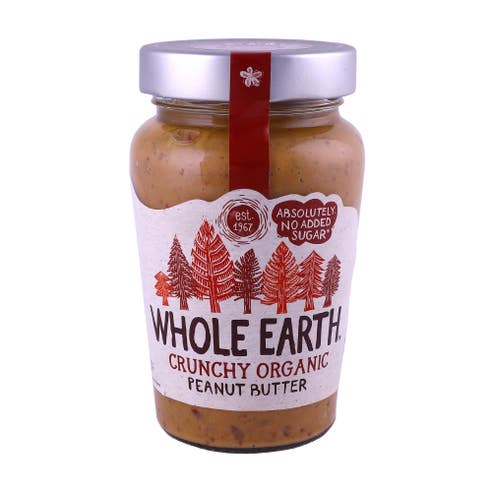Whole Earth Crunchy Organic Peanut Butter 340g - Available at Alosra Online Supermarket