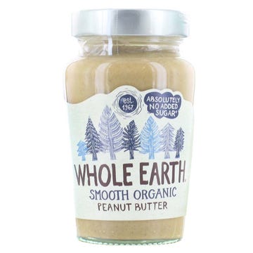 Whole Earth Smooth Organic Peanut Butter 340g - Available at Alosra Online Supermarket