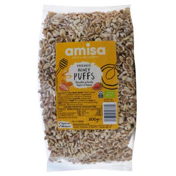 Amisa Organic Spelt Honey Puffs 200g - Available at Alosra Online Supermarket