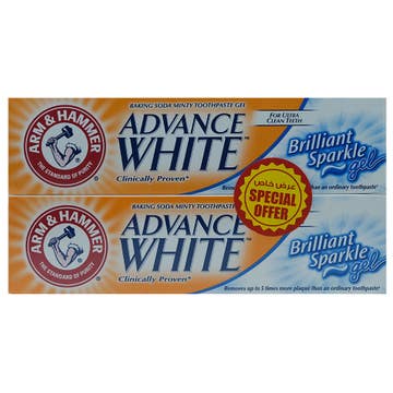 Arm & Hammer Advance Bright Brilliant Sparkle Toothpaste 2x115g [Special Offer]