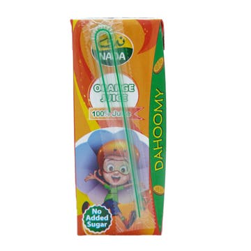Nada Dahoomy UHT Orange Juice 200ml - Available at Alosra Online Supermarket