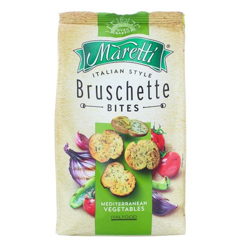 Maretti Bruschetta Bites Mediterranean Vegetables 150g - Available at Alosra Online Supermarket