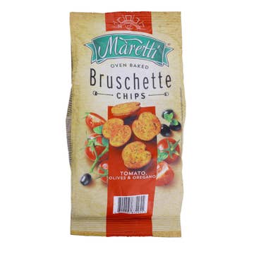 Maretti Bruschette Tomato Olives & Oregano Chips 150g - Available at Alosra Online Supermarket