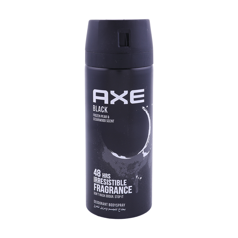 Axe Black Body Spray Deodorant 150g - Available at Alosra Online Supermarket