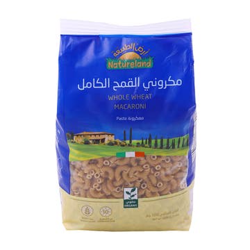 Natureland Whole Wheat Macaroni 500g 