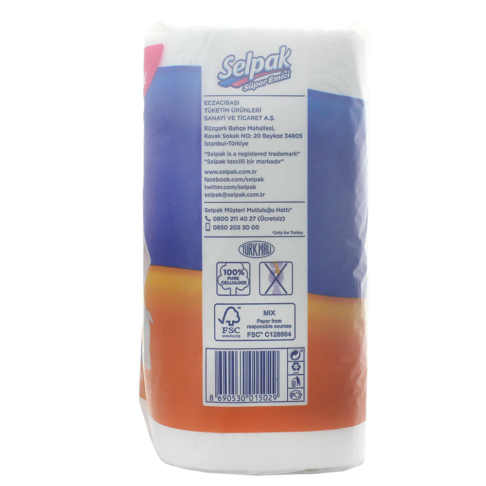 Selpak Super Absorbent Paper Towel 3Ply 2's right side image