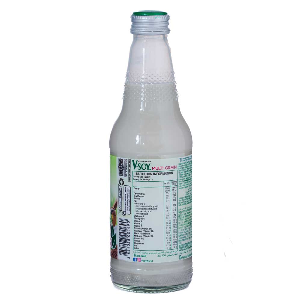 V-Soy Multi Grain Drink 300ml back image