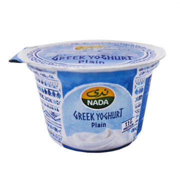 Nada Plain Greek Yoghurt 160g - Available at Alosra Online Supermarket