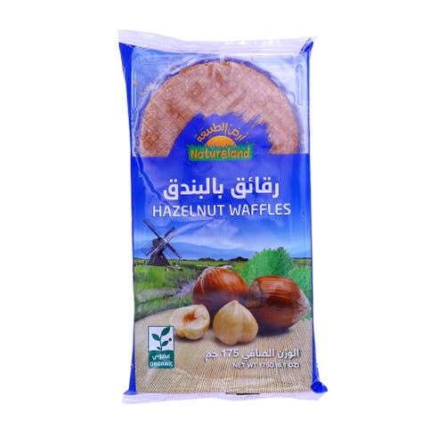 Natureland Hazelnut Waffles 175g 