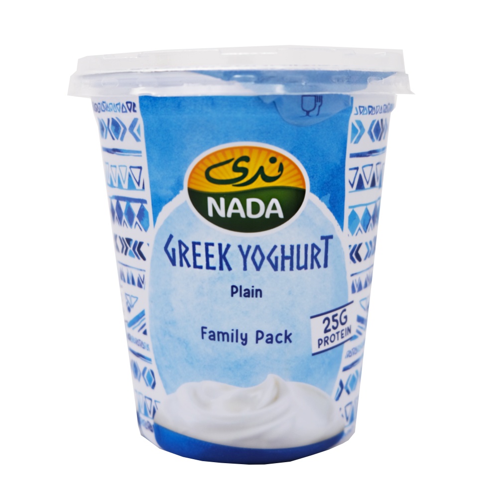 Nada Plain Greek Yoghurt Family Pack 360g - Available at Alosra Online Supermarket