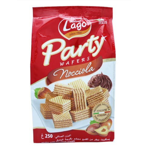 Lago Party Wafers Hazelnut Cream 250g 