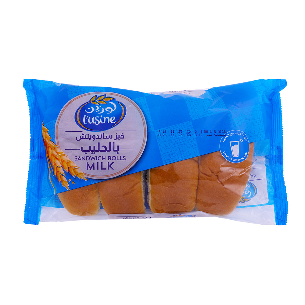 L'usine Milk Sandwich Roll 200g - Available at Alosra Online Supermarket