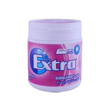 Extra Biggie Bottle Bubble Mint Gum 84g - Available at Alosra Online Supermarket
