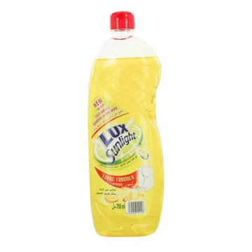 Lux Sunlight Lemon Dishwashing Liquid Turbo Formula 2x725ml - Available at Alosra Online Supermarket