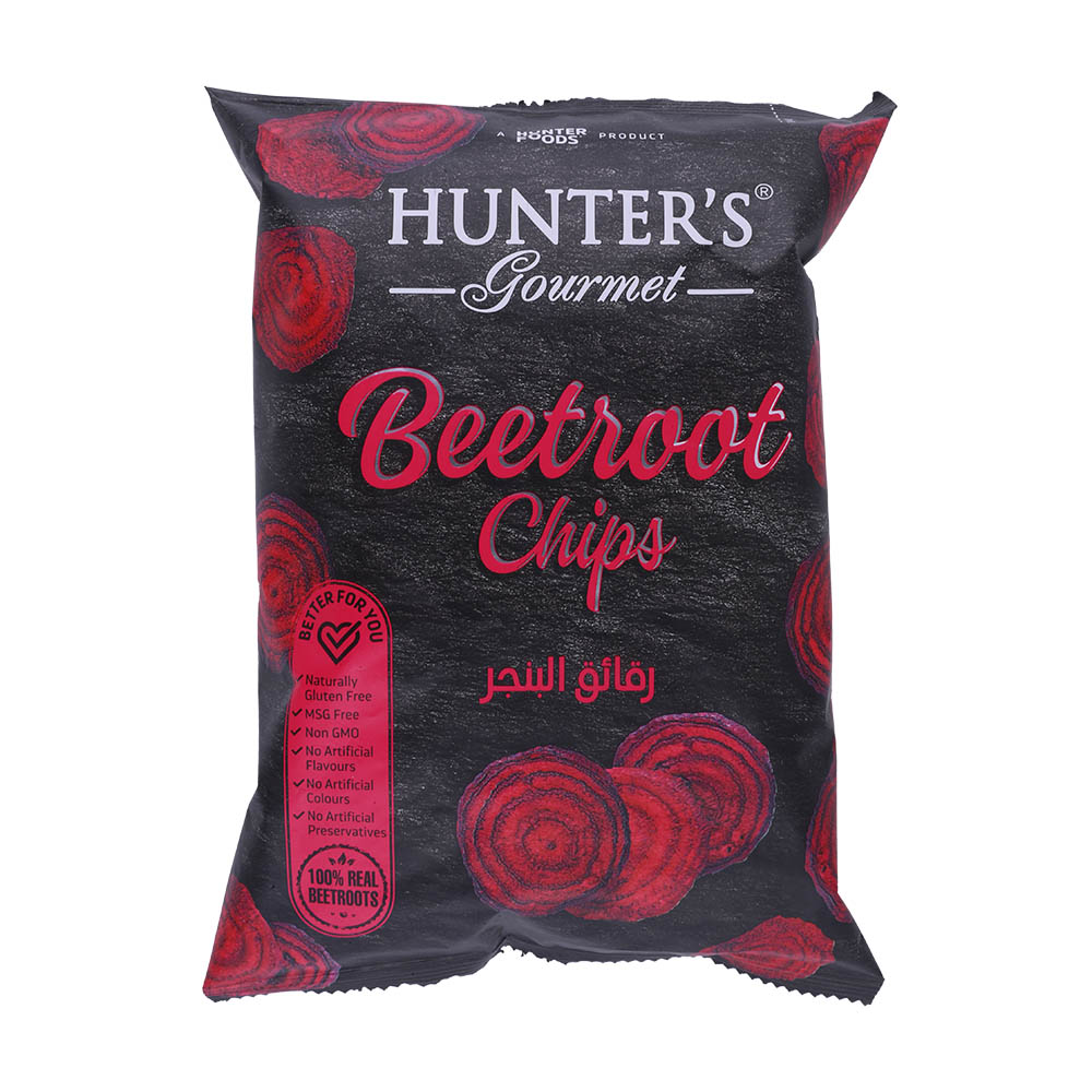 Hunter's Gourmet Beetroot Chips 60g - Available at Alosra Online Supermarket
