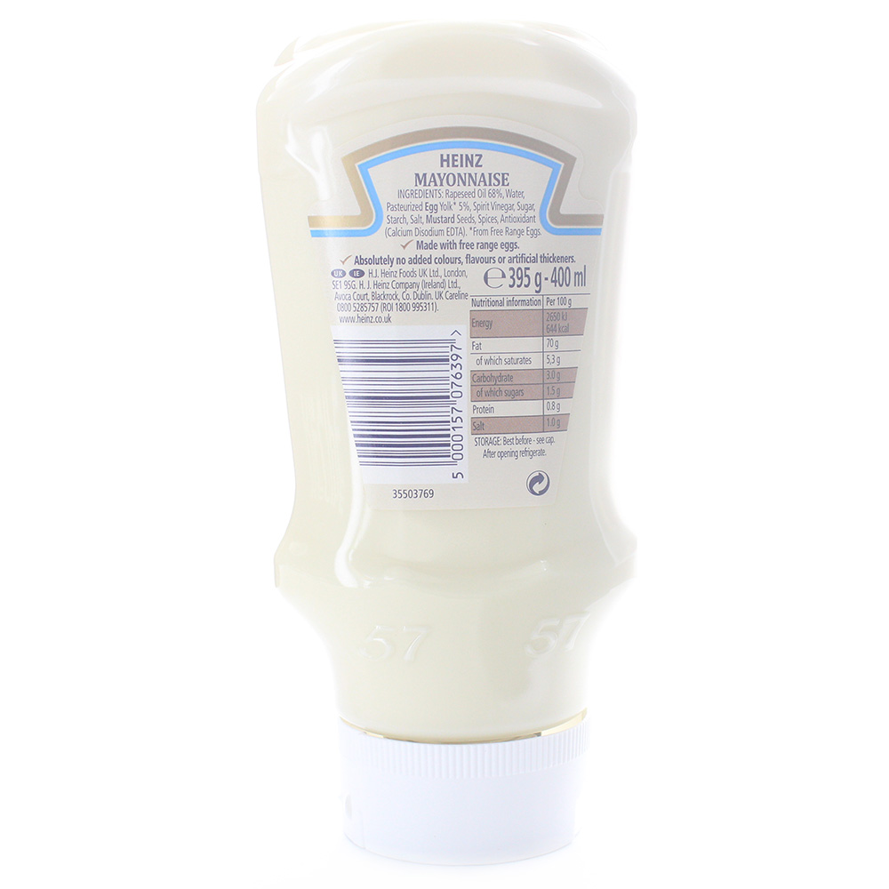 Heinz Seriously Good Mayonnaise 395g back image