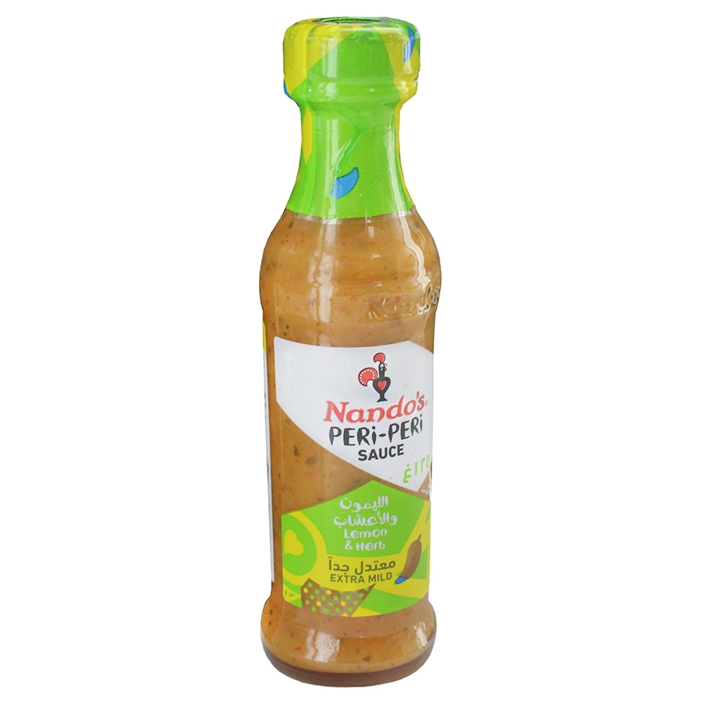 Nando's Lemon & Herb Peri-Peri Sauce 125ml - Available at Alosra Online Supermarket