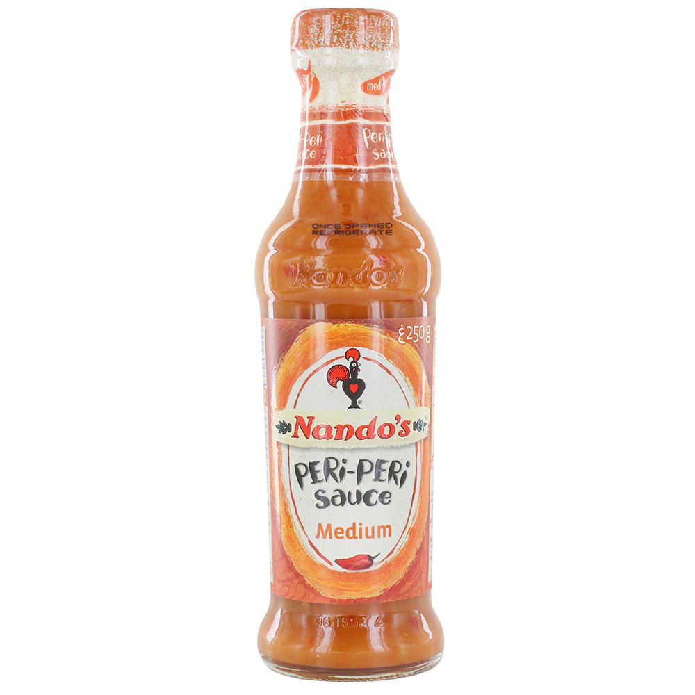 Nando's Medium Spicy Peri-Peri Sauce 250g - Available at Alosra Online Supermarket