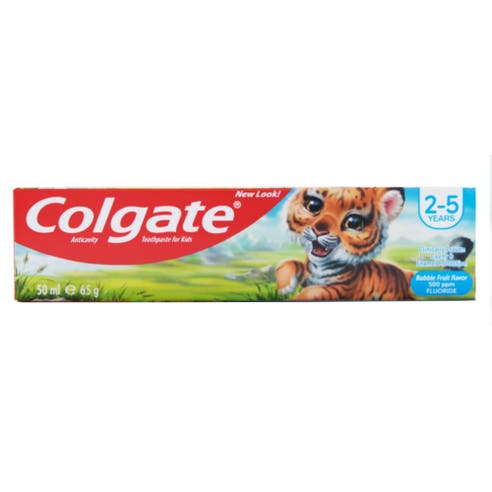 Colgate Kids Bubble Fruit Toothpaste (25 Years) 50ml - Available at Alosra Online Supermarket
