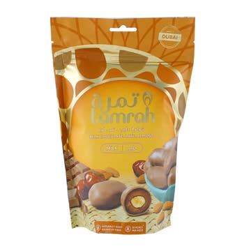 Tamrah Date & Almond Coated With Milk Chocolate 100g