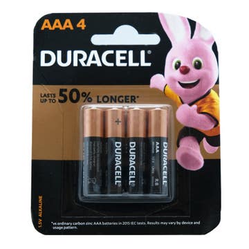 Duracell Plus Power AAA 4 Batteries - Available at Alosra Online Supermarket