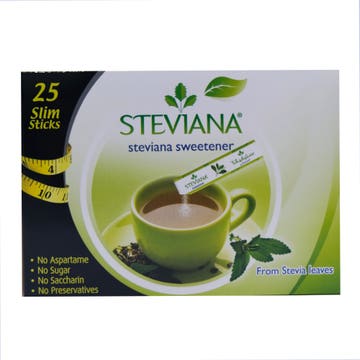 Steviana Sweetener Sticks 37.5g [25 Sticks] 