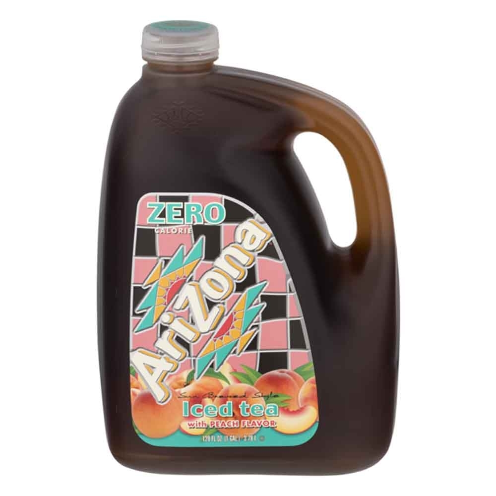 AriZona Zero Peach Iced Tea 3.78L - Available at Alosra Online Supermarket
