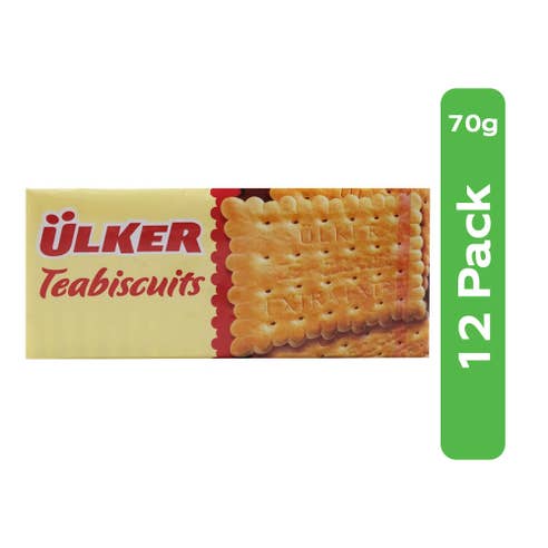 Ulker Tea Biscuits 12x70g 