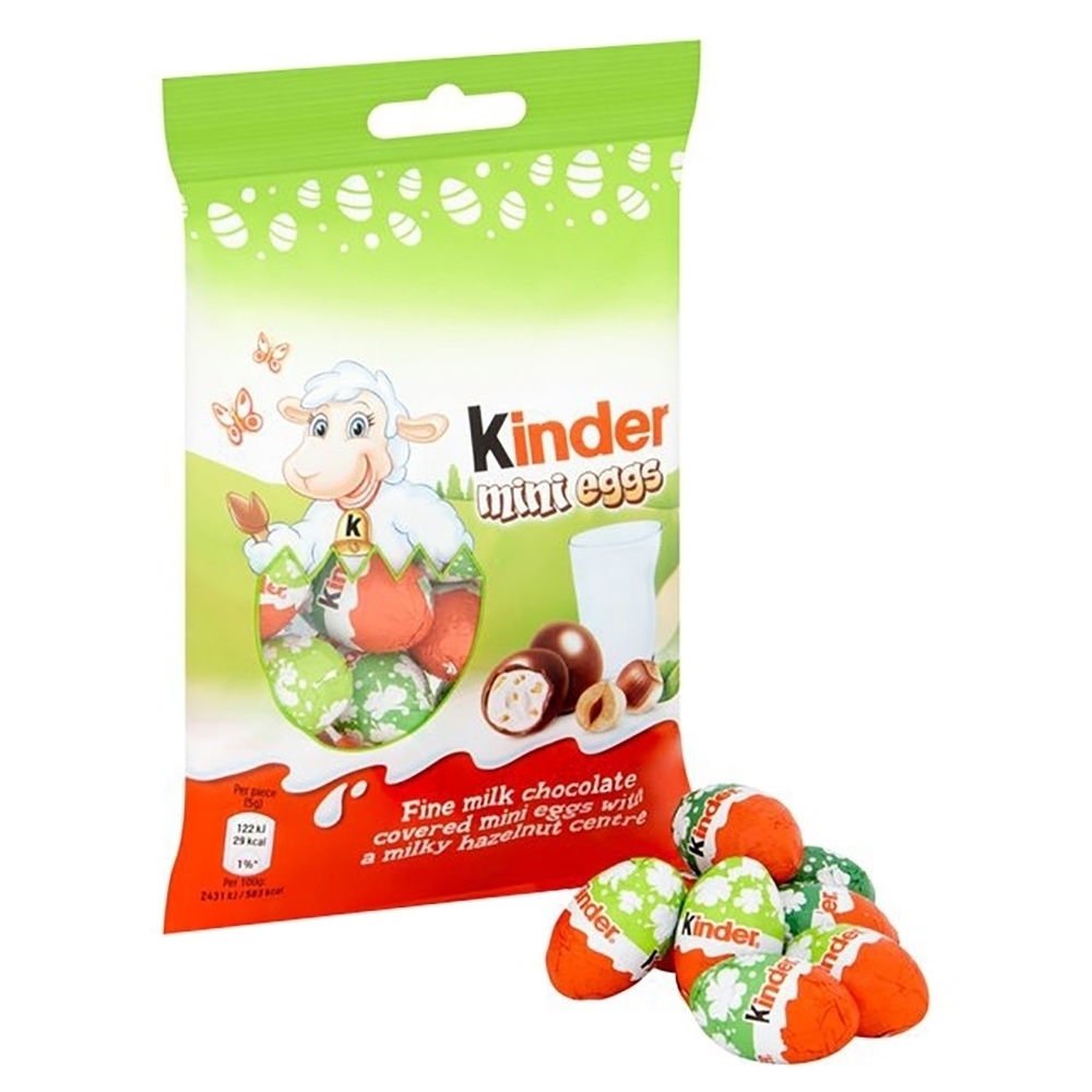 Kinder Mini Eggs Milk Chocolate 75g - Available at Alosra Online Supermarket