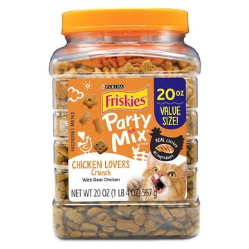 Purina Friskies Party Mix Chicken Cat Treats 566g - Available at Alosra Online Supermarket