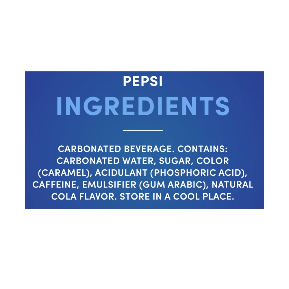Pepsi Regular Can 330ml [6 Pack] right side image