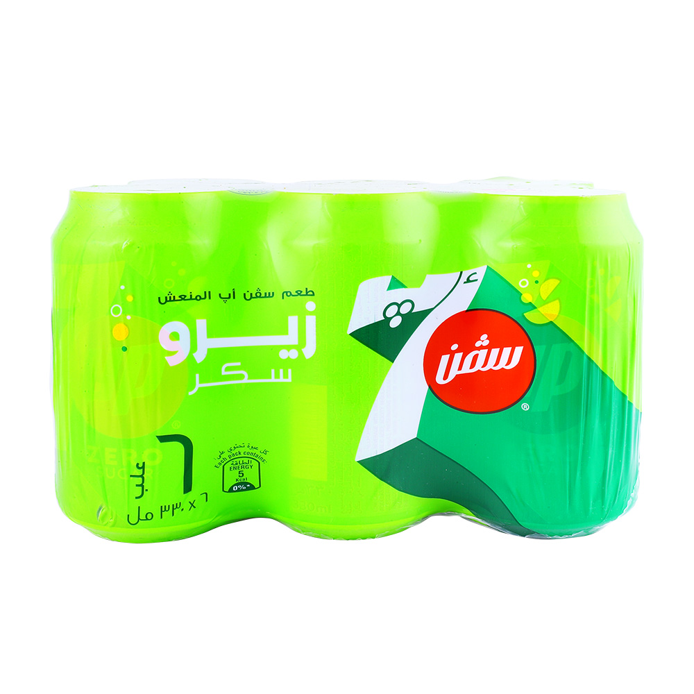 7 Up Diet Can 330ml [6 Pack] back image