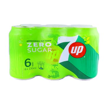 7 Up Diet Can 330ml [6 Pack] - Available at Alosra Online Supermarket