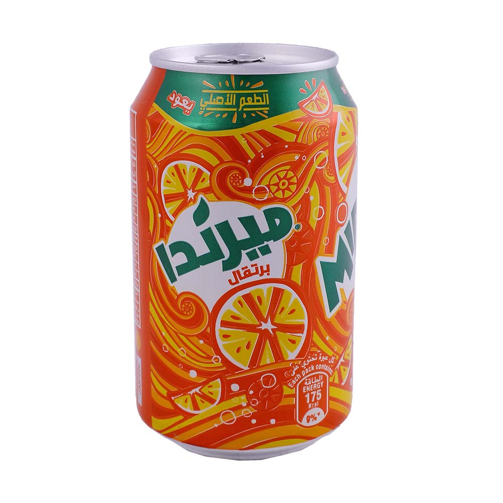 Mirinda Orange Can 330ml back image