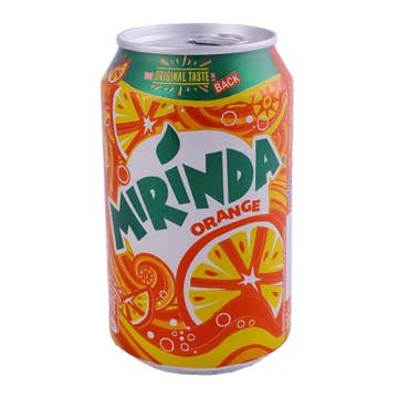 Mirinda Orange Can 330ml - Available at Alosra Online Supermarket
