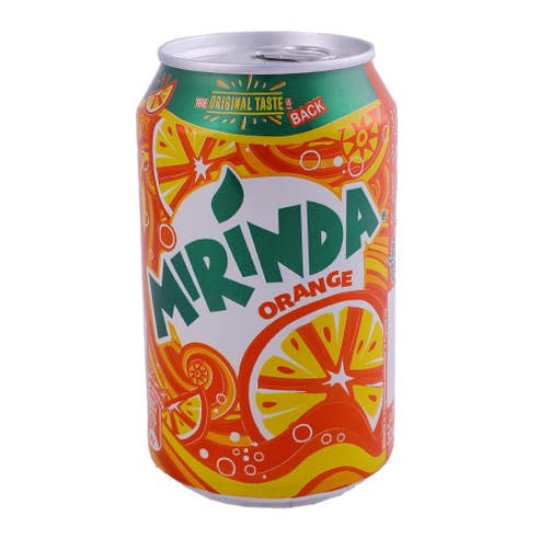 Mirinda Orange Can 330ml - Available at Alosra Online Supermarket