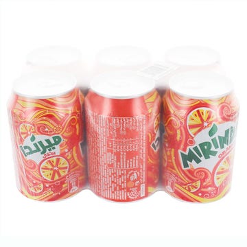 Mirinda Orange Can 330ml [6 Pack] - Available at Alosra Online Supermarket