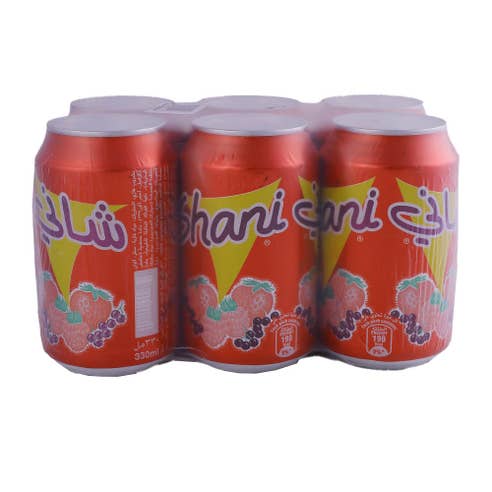 Shani Fruit Flavour Soft Drink 330ml [6 Pack] - Available at Alosra Online Supermarket