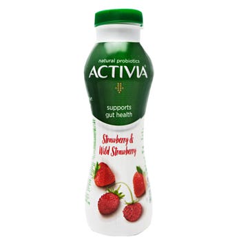 Activia Go Strawberry & Wild Strawberry Yoghurt Drink 280ml - Available at Alosra Online Supermarket