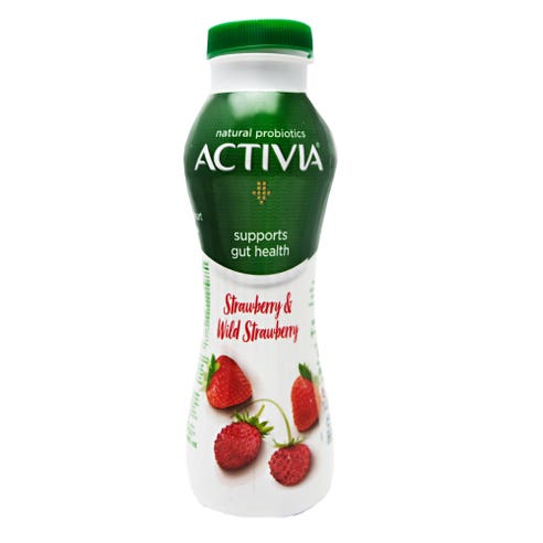 Activia Go Strawberry & Wild Strawberry Yoghurt Drink 280ml - Available at Alosra Online Supermarket